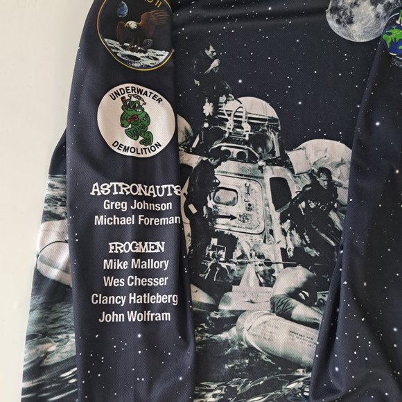 Commemorative Long Sleeve Polyester Shirt - Run to the Moon 5K 10K - Picture 7 of 14